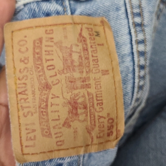 Y2K‎ LEVI'S 550 Relaxed Fit Tapered Leg Sz 6 - Picture 5 of 5